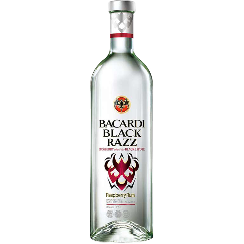 RON BACARDI BLACK RAZZ RASPBERRY RUM 1 LT.
