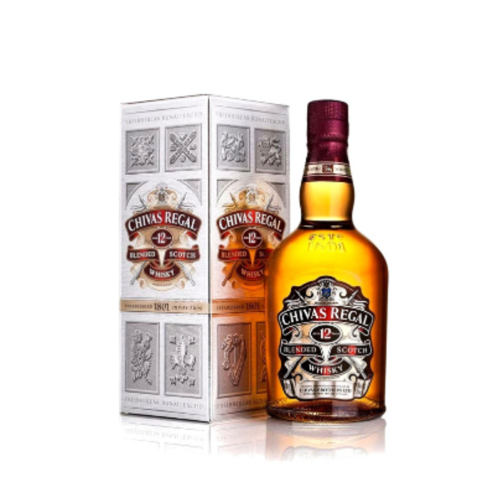 WHISKY CHIVAS REGAL 12 AÑOS 750 ML.