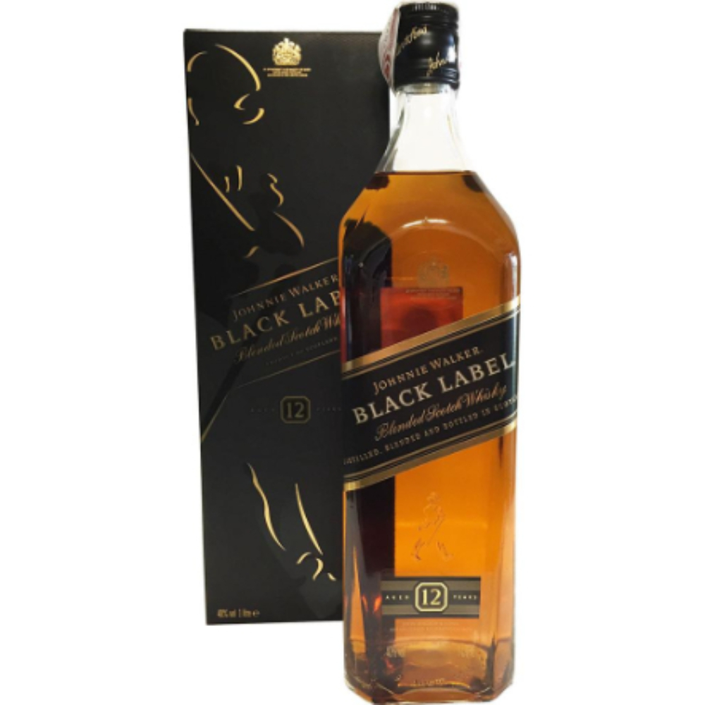 WHISKY JOHNNIE WALKER BLACK LABEL 1 LT.