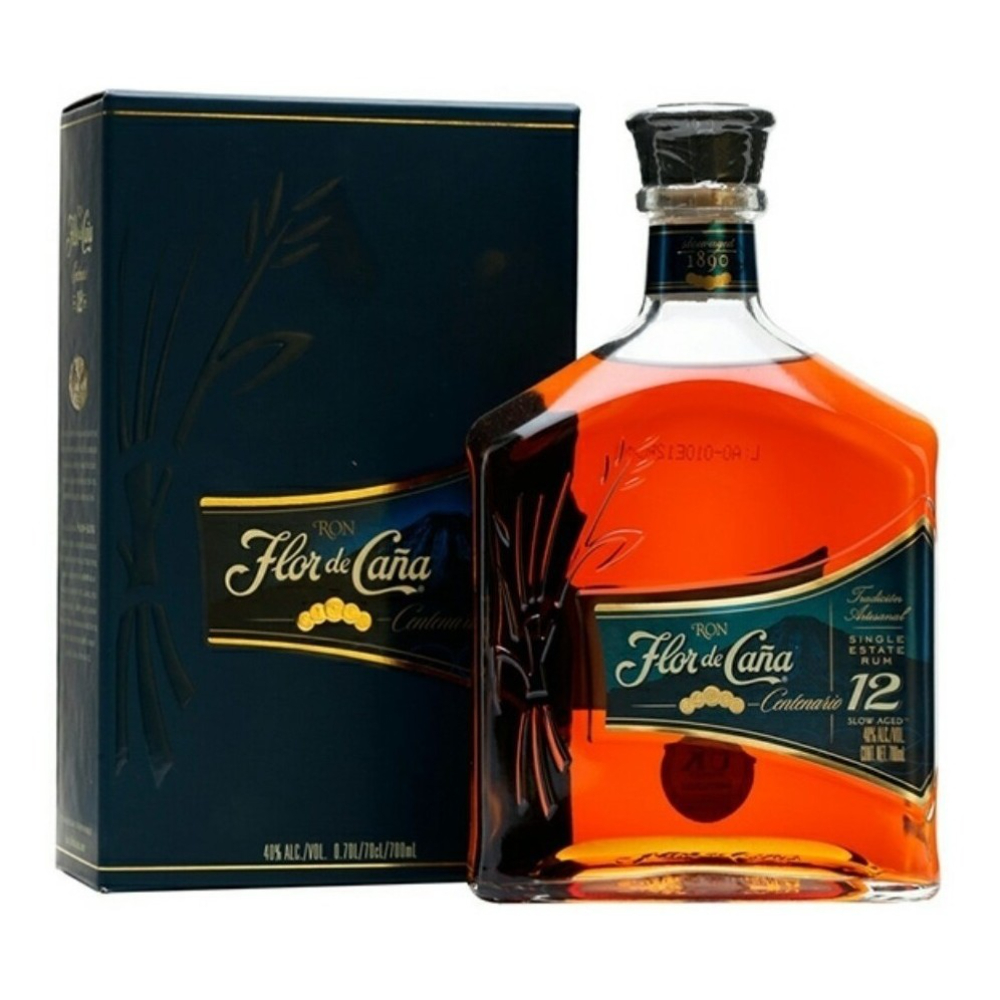 RON FLOR DE CAÑA 12 AÑOS 750 ML.