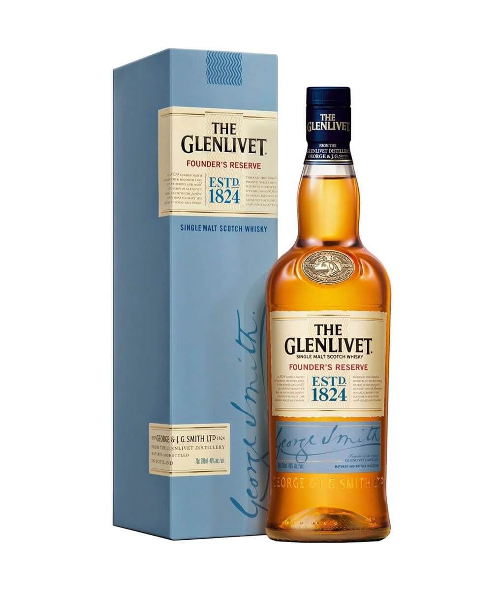 WHISKY THE GLENLIVET FOUNDERS RESERVE 750ML