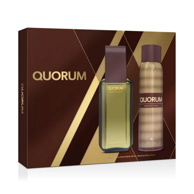 ANTONIO PUIG 100ML QUORUM 100 ML EDT + DEODORANT SPRAY 150 ML 2X1 SET