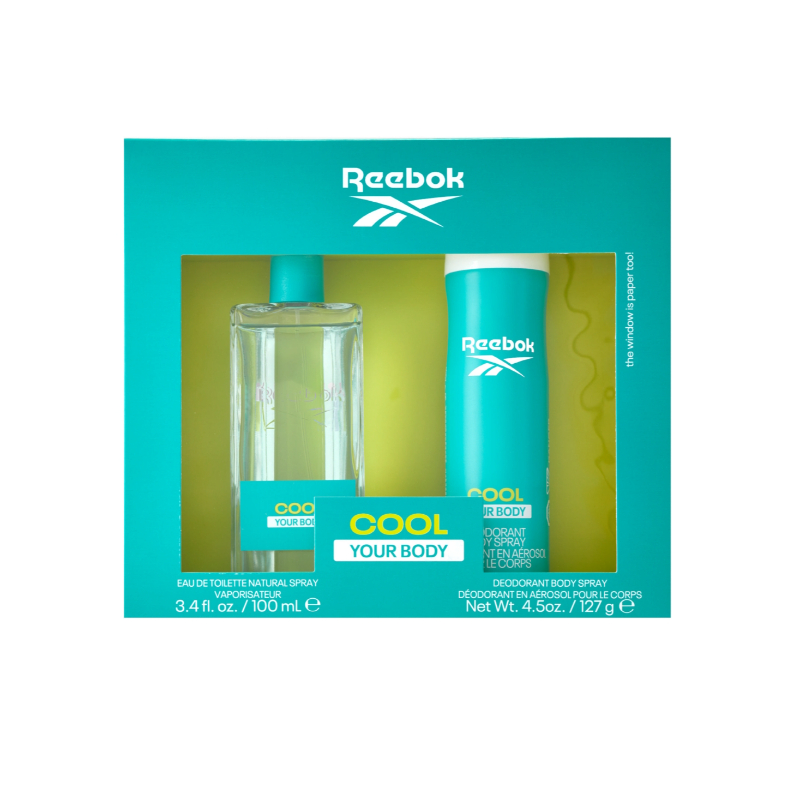 REEBOK COOL YOUR BODY FEMME EDT 100 ML + DEODORANT 150 ML DAMA SET